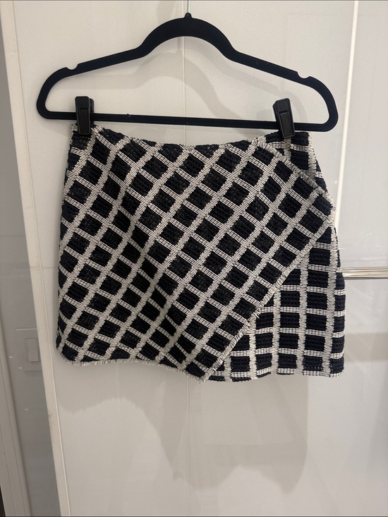 Ramy Brook Dresses & Skirts - Ramy Brook Black and White Plaid Cotton Mini Skirt size 2